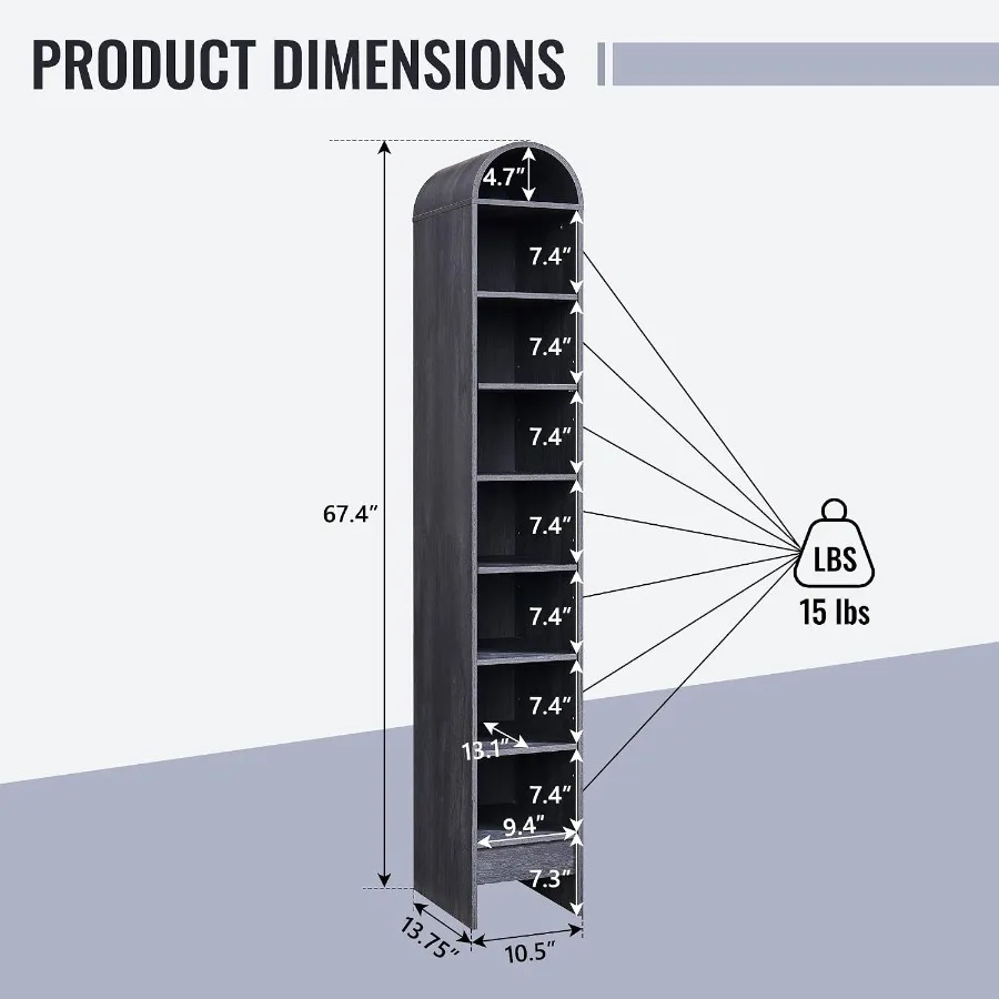 67 cm wysoka, łukowata szafka  – Storage & Organization recenzja i cena