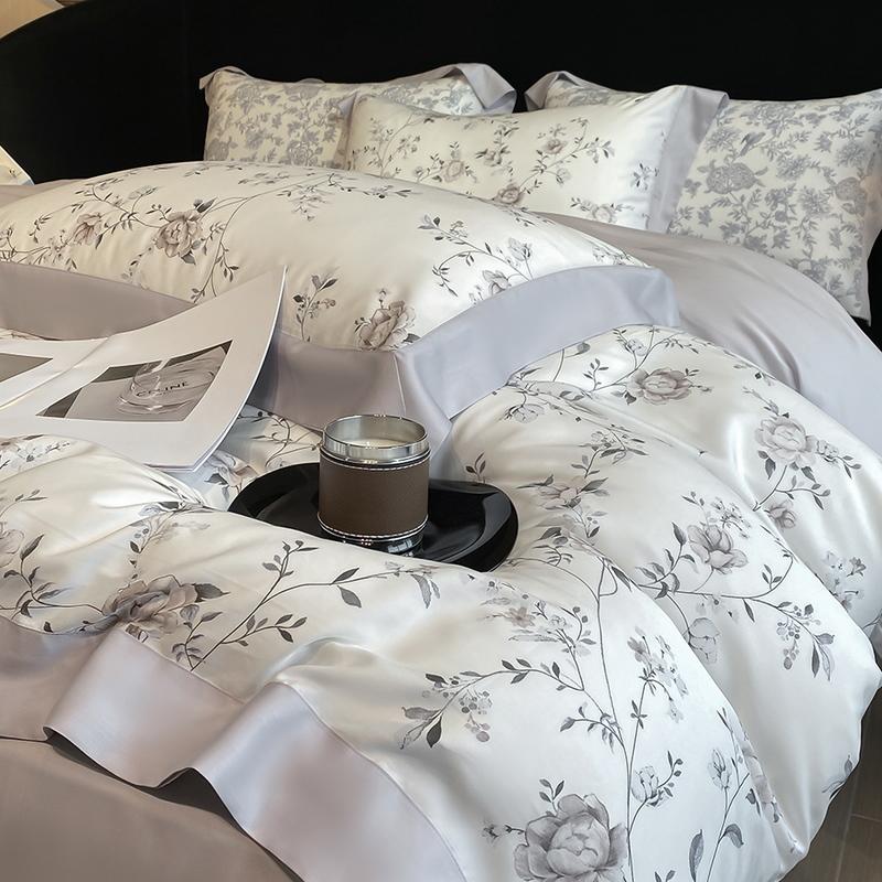 Luksusowy druk cyfrowy kwiaty  – Aesthetic Floral Duvet Cover recenzja i cena
